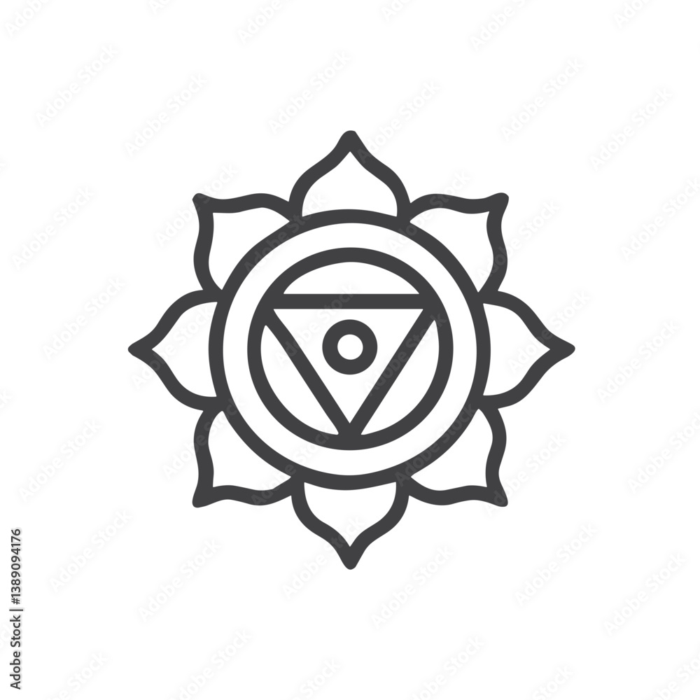 Chakra System Icon for Yoga Studios, Energy Healing Websites, Meditation Apps, Holistic Health Education and Spiritual Balance Resources Chakra System Icon for Yoga Studios, Energy Healing Websites, Meditation Apps, Holistic Health Education and Spiritual Balance Resources