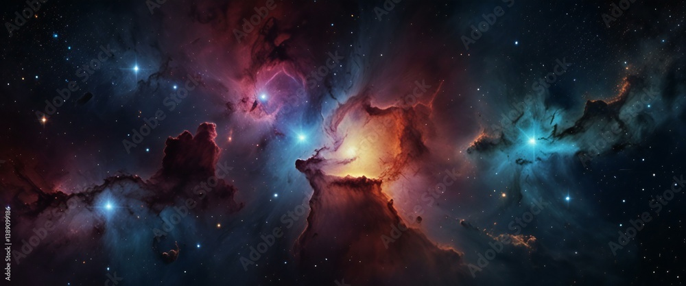 Obraz premium fire in space