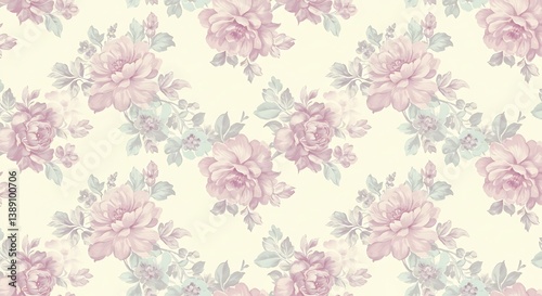 Wallpaper Mural Timeless Seamless Floral Design, Elegant Decorative Pattern for Textiles & Stationery Torontodigital.ca