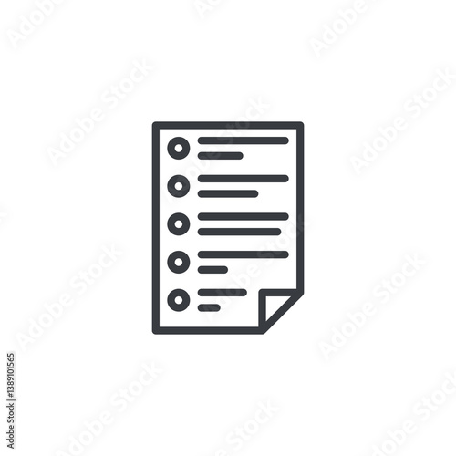 Checklist line icon