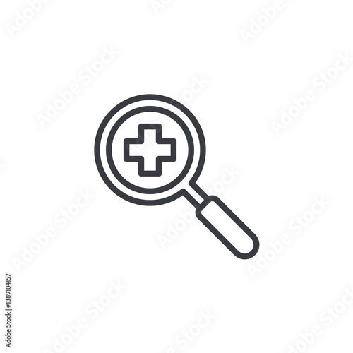 Zoom, Enlarge line icon