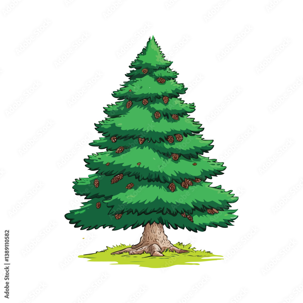 Christmas tree isolated on white background Christmas tree isolated on white background