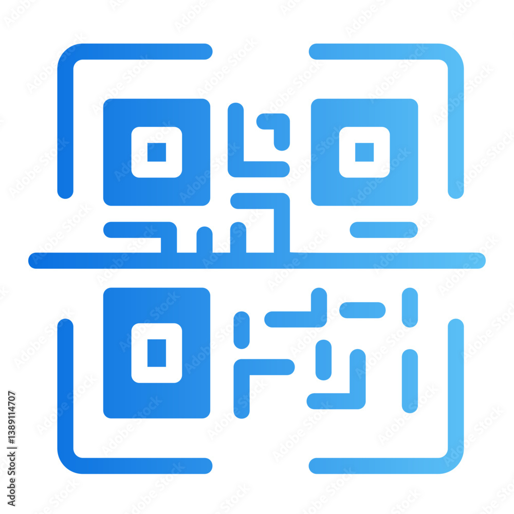 scan code Gradient icon scan code Gradient icon