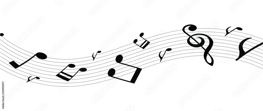 Music notes wave isolated, group musical notes background for stock. Music notes icon set, Music notes symbol, vector illustration in eps 10. Music notes wave isolated, group musical notes background for stock. Music notes icon set, Music notes symbol, vector illustration in eps 10.