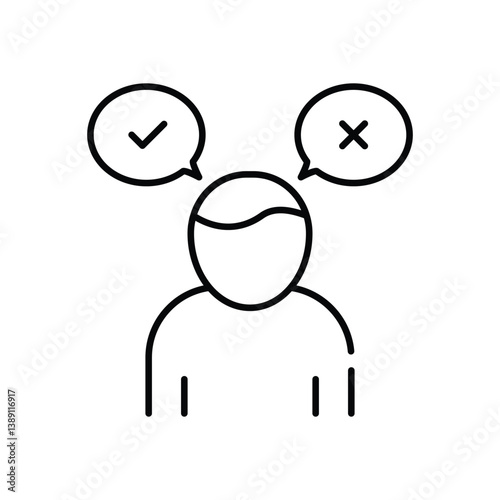 Decision Making Vector icon