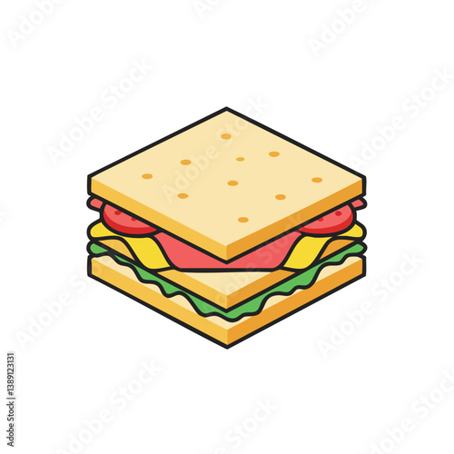 Adobe Illustrator Sandwich Artwork