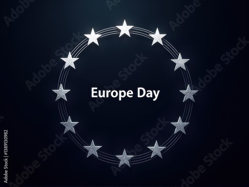 Comic Book-Inspired Europe Day Poster for Youth
