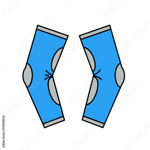 Blue Cartoon Elbow Pads for Sporting Activities  
