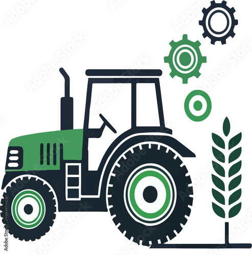 Tractor farming agriculture farm field harvest machinery rural vehicle crop cultivation equipment