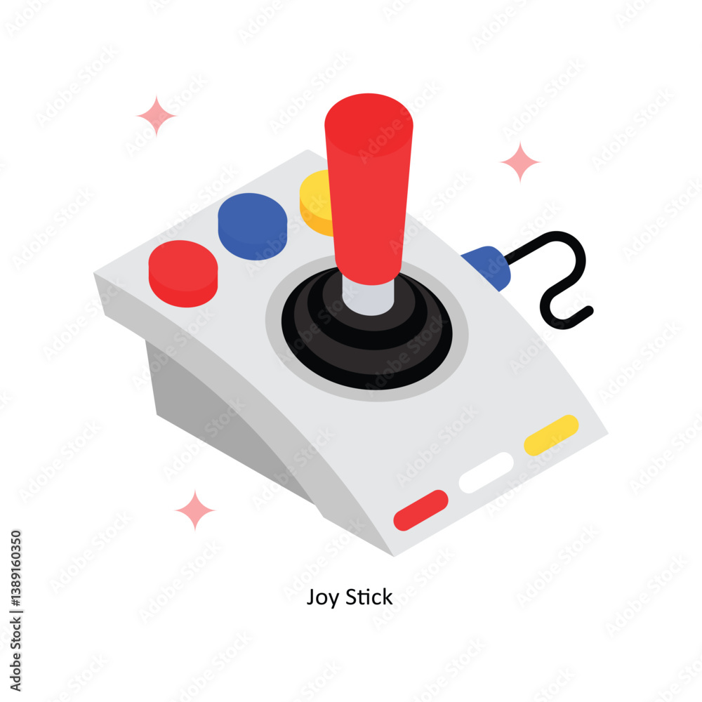 Joy Stick Concept Isometric Style Illustrations. Eps 10 File Joy Stick Concept Isometric Style Illustrations. Eps 10 File