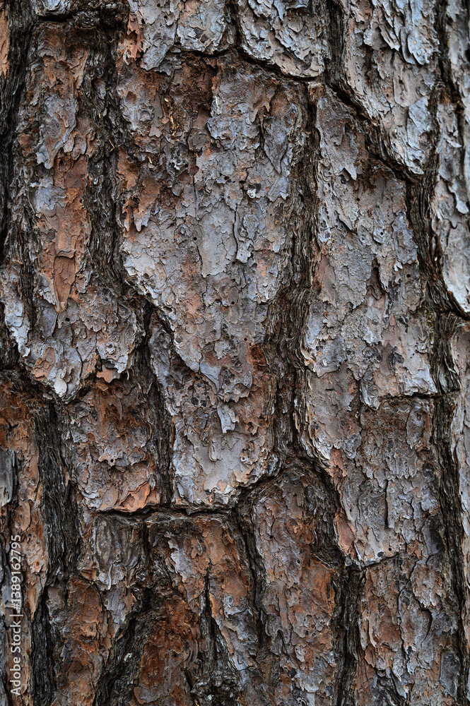 Obraz premium Tree bark texture closeup. Natural background.