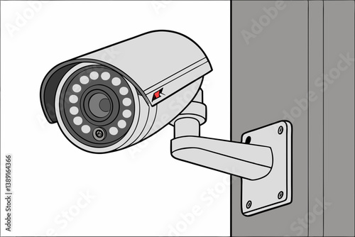 security camera on a white background