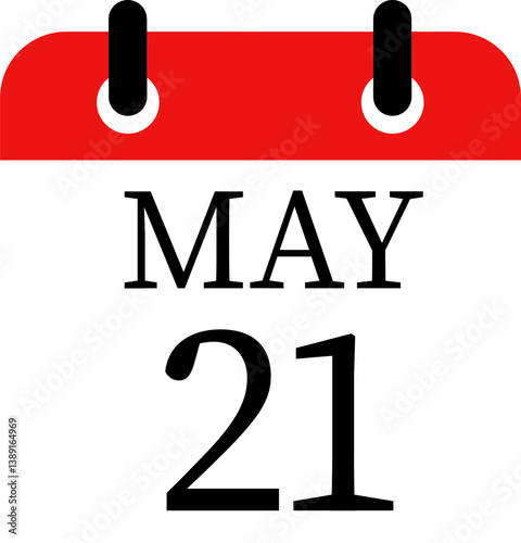 May calendar icon.Calendar Event schedule date. Meeting appointment time. Agenda plan, May month schedule calendar and Time planner.calendar date icon on white background.