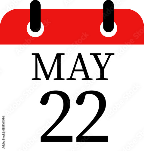 May calendar icon.Calendar Event schedule date. Meeting appointment time. Agenda plan, May month schedule calendar and Time planner.calendar date icon on white background.