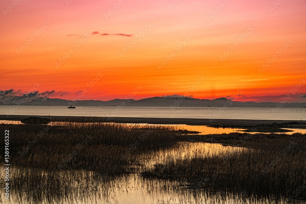 Obraz premium 雨上がりの奥松島野蒜海岸