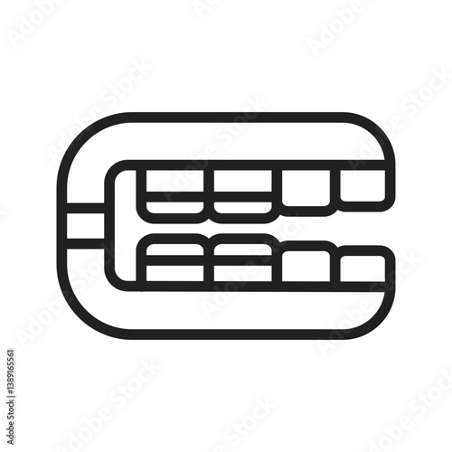 Dental Cast icon vector image. Suitable for mobile apps, web apps and print media.