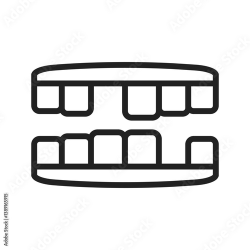 Parodontosis icon vector image. Suitable for mobile apps, web apps and print media.