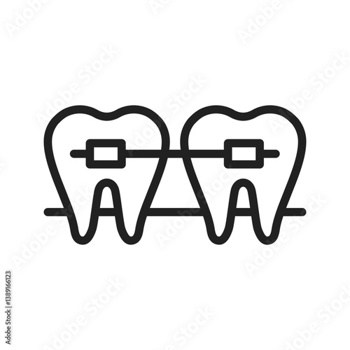 Braces icon vector image. Suitable for mobile apps, web apps and print media.