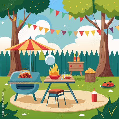  Backyard BBQ Bonanza Vector - Print-Ready Graphic Design File