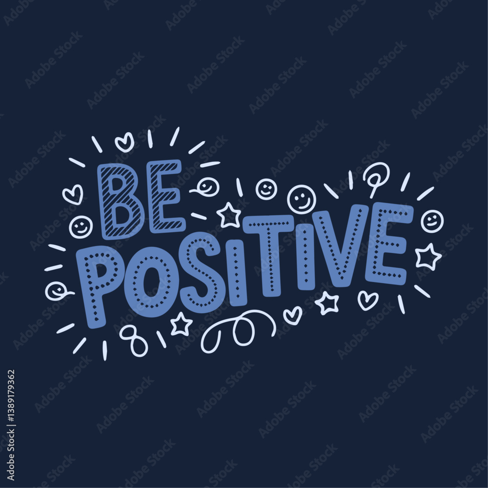 Naklejka premium Beautiful and Creative Positive Typography Vector Illustration with Motivational Text Design for Inspirational Background Wallpaper Template