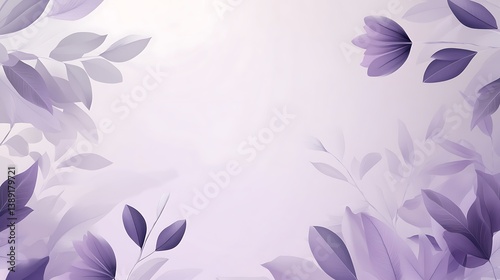 Lavender floral frame background.