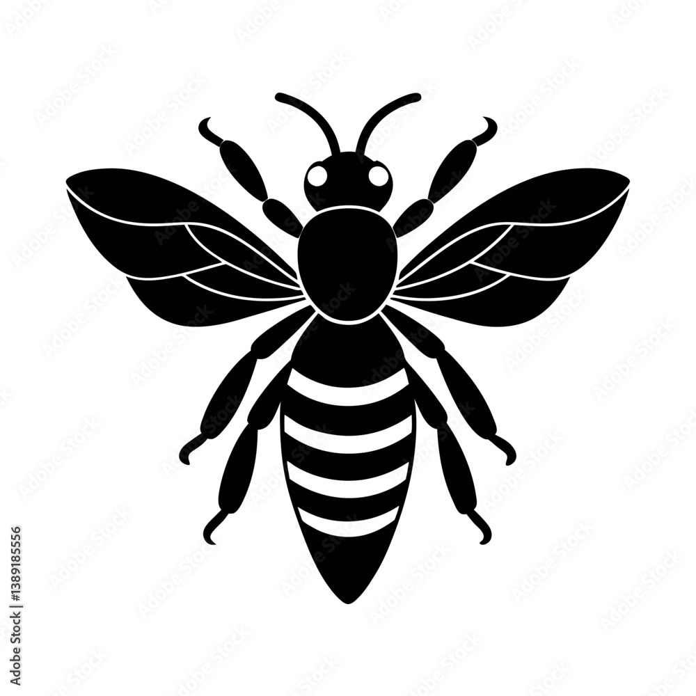 Fototapeta premium vector illustration of a bee