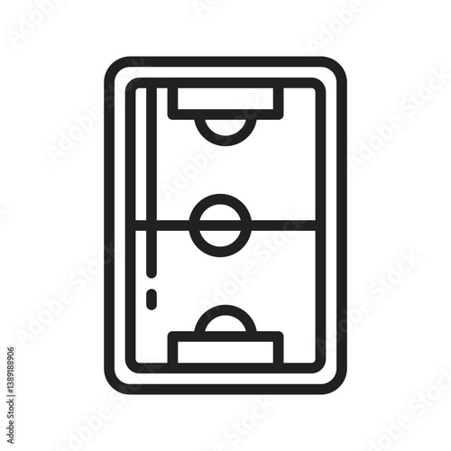 Soccer Field icon vector image. Suitable for mobile apps, web apps and print media.