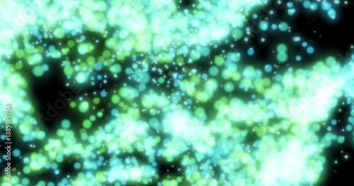 Animated abstract blurred bokeh background
