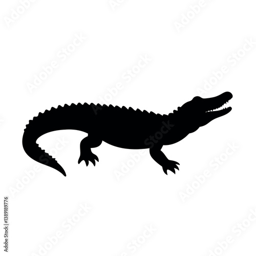 crocodile isolated on white background
