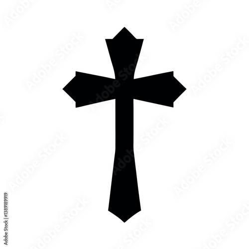 cross on white background