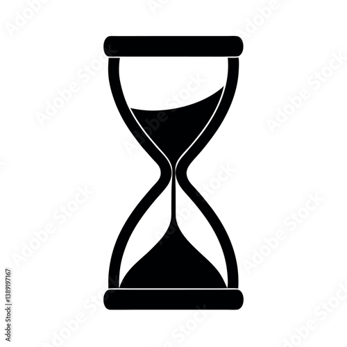 vector illustration of hourglass