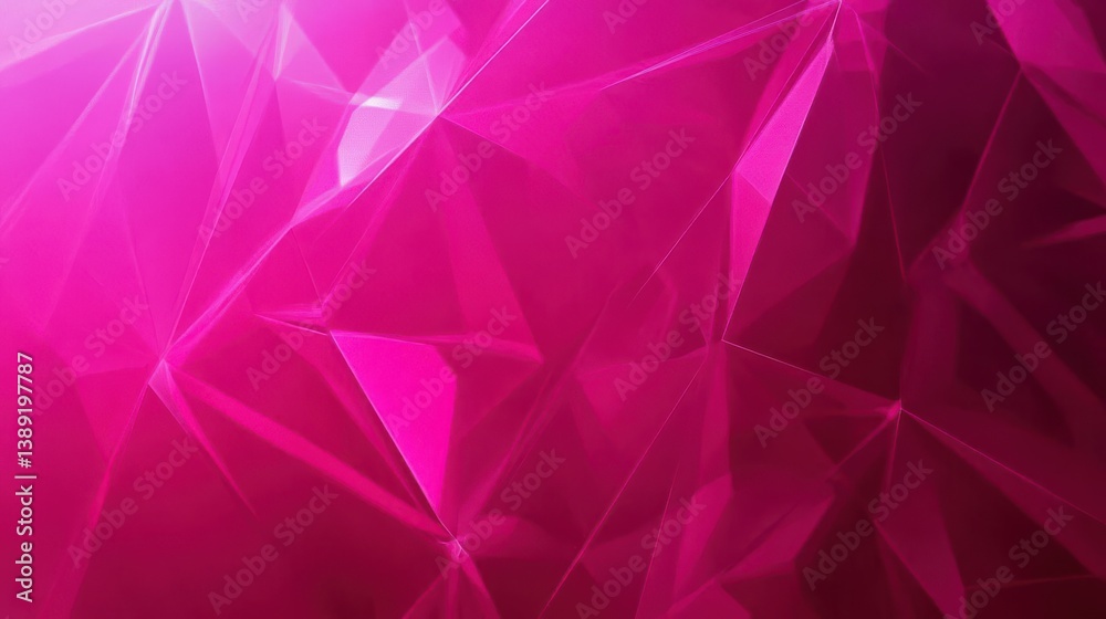 Fototapeta premium Abstract polygonal pink background