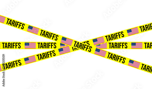 U.S. Tariffs and Trade Policy Concept, Government Imposed Import Export Taxes, Punitive Duties, and Protectionism in Global Trade and Economic Regulation