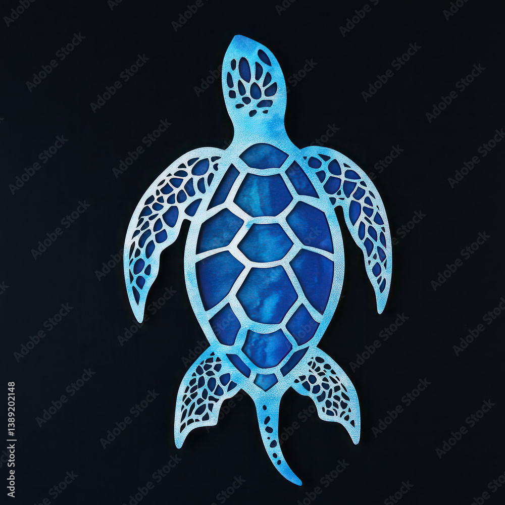 Fototapeta premium vector illustration of a turtle