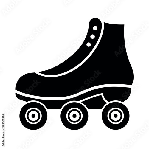 roller skates on white background