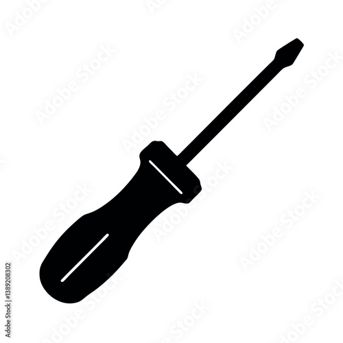 screwdriver on white background