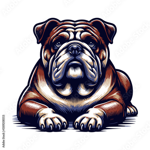 Bulldog vector and illustrations.