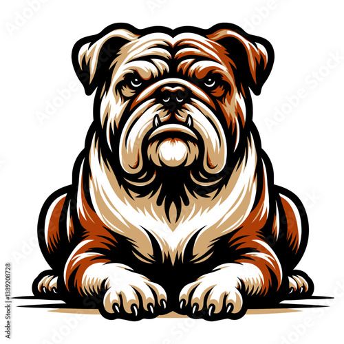 Bulldog vector and illustrations.