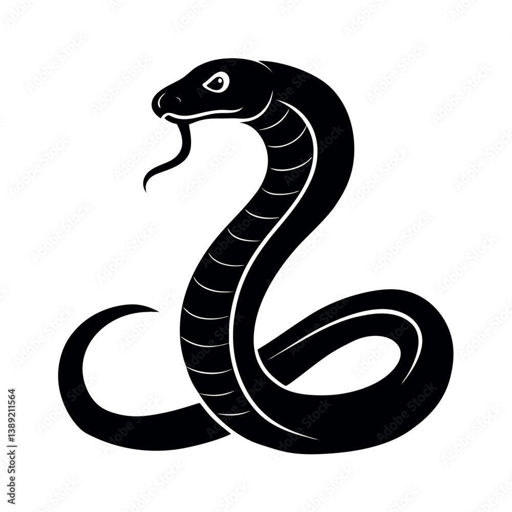 Fototapeta premium black and white snake