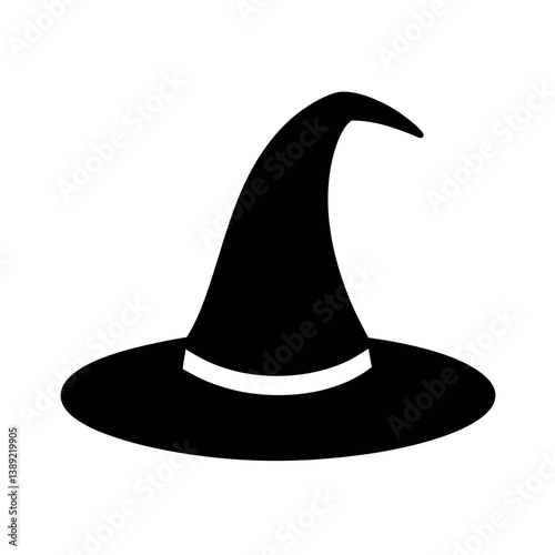 halloween witch hat isolated