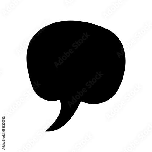 Obraz na płótnie Speech bubble vector icon. Chat illustration sign. Message symbol. Text bubble logo. w salonie