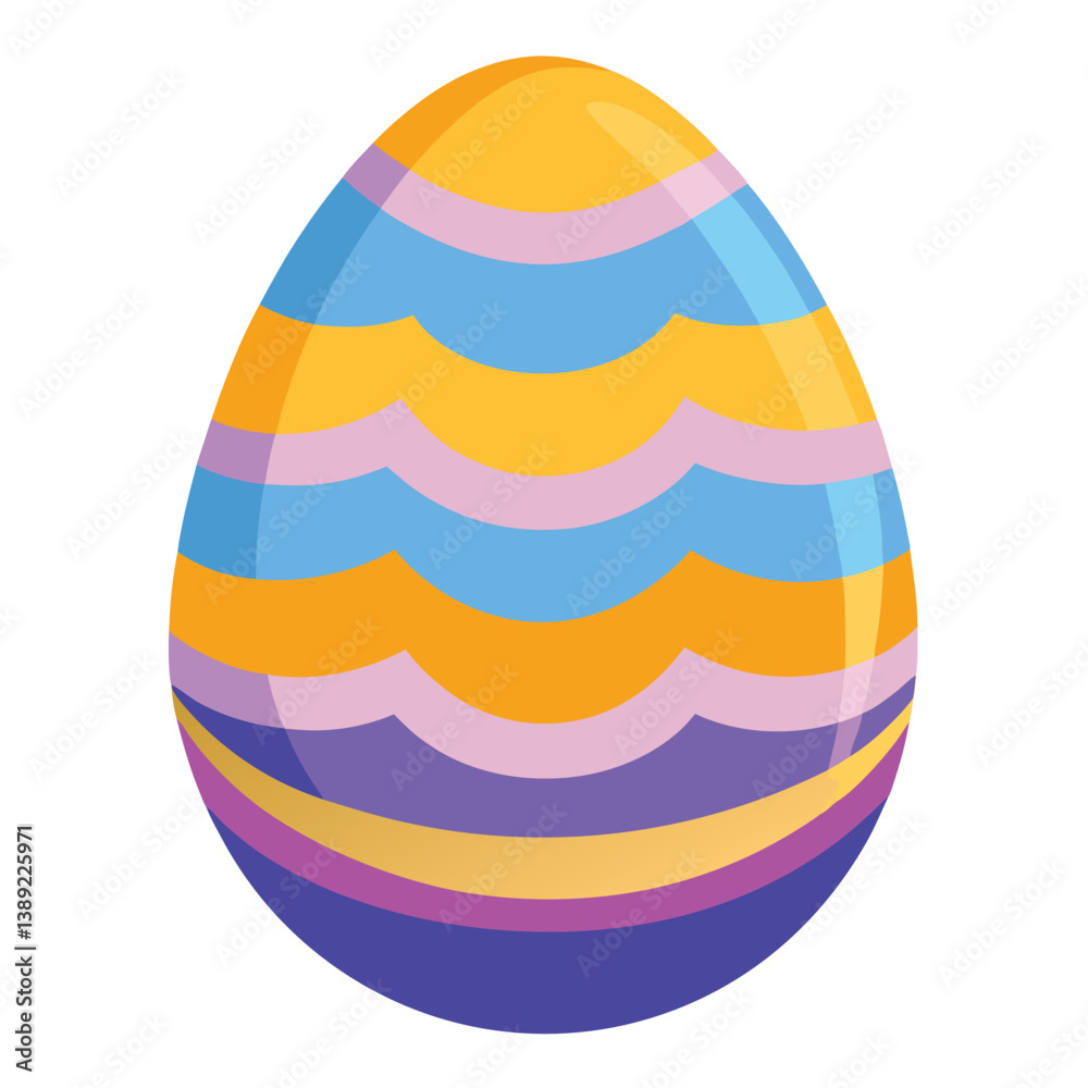 Obraz premium easter egg on white background