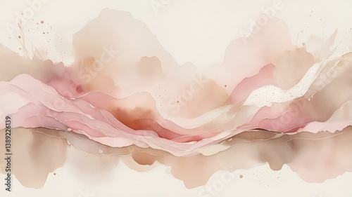 watercolor background with watercolor, forms that are emerging or dissolving