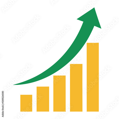 A modern growth or success icon 