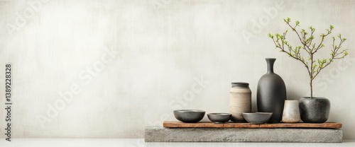 Earthenware Vessels and Greenery