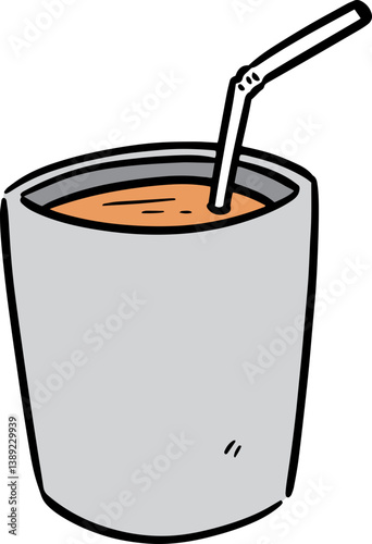 Illustration of beverage cup
