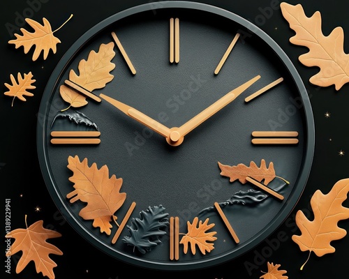 Autumn clock design