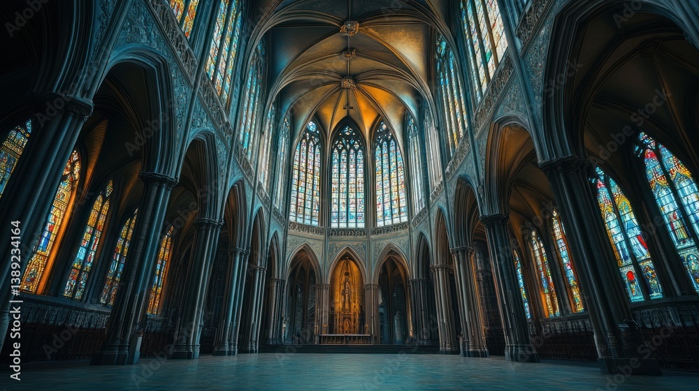 Fototapeta premium Majestic interior of a building