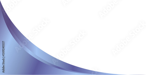 Luxury purple curved corner element