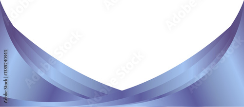 Luxury purple curved corner element